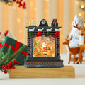 LED Illuminated Christmas Fireplace Decoration Yeouu