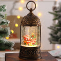 Elegant Christmas lantern with snow globe Yeouu