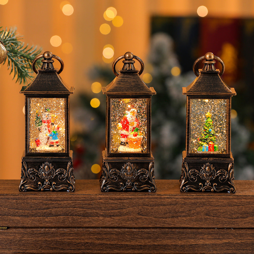 Illuminated Miniature Christmas Lantern Yeouu
