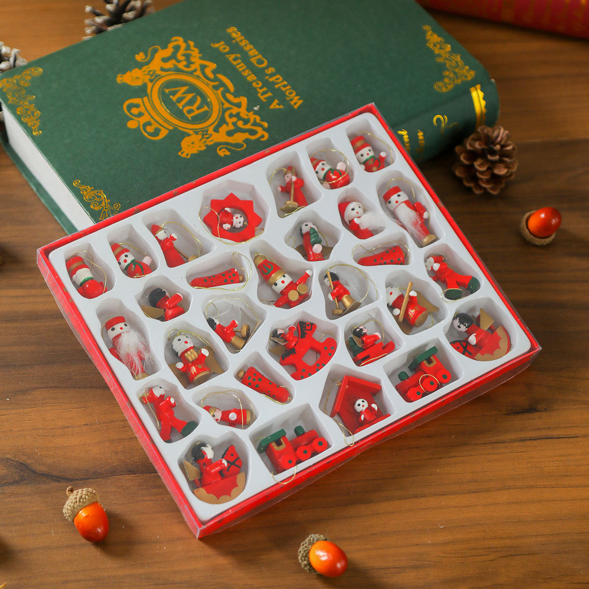 Decorative Christmas Train Figurines Yeouu