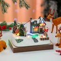LED Illuminated Christmas Village Scene Decoration Yeouu