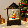 Christmas lantern with snow globe and LED lighting Yeouu