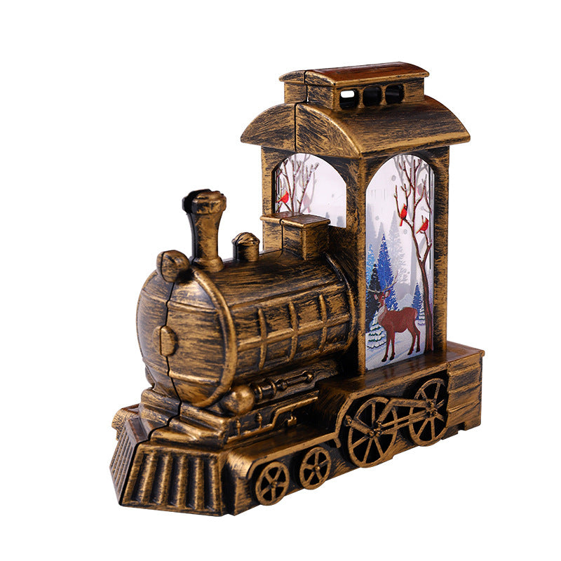 Nostalgic Christmas Train Lantern Yeouu