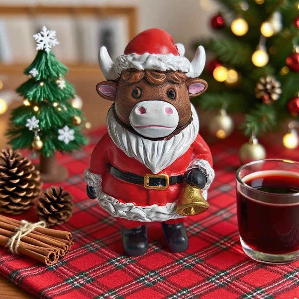 Christmas decoration figure in Highlands cattle design Yeouu