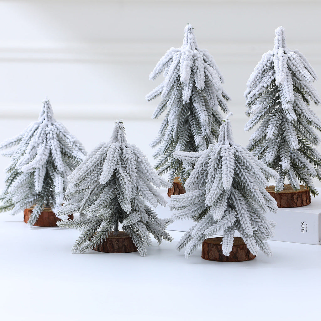 Illuminated Miniature Christmas Tree Decorations Yeouu