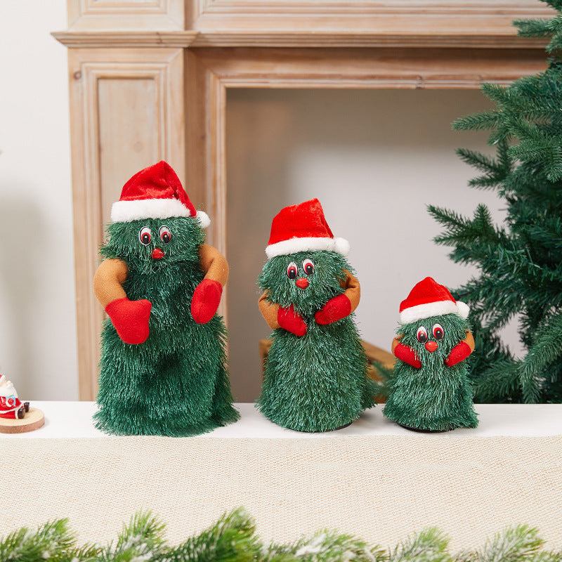 Cute Christmas tree figure with hat Yeouu