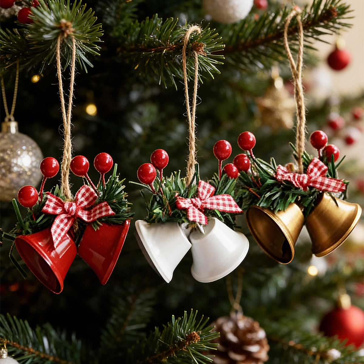 Nostalgic Christmas Bell Decoration Yeouu