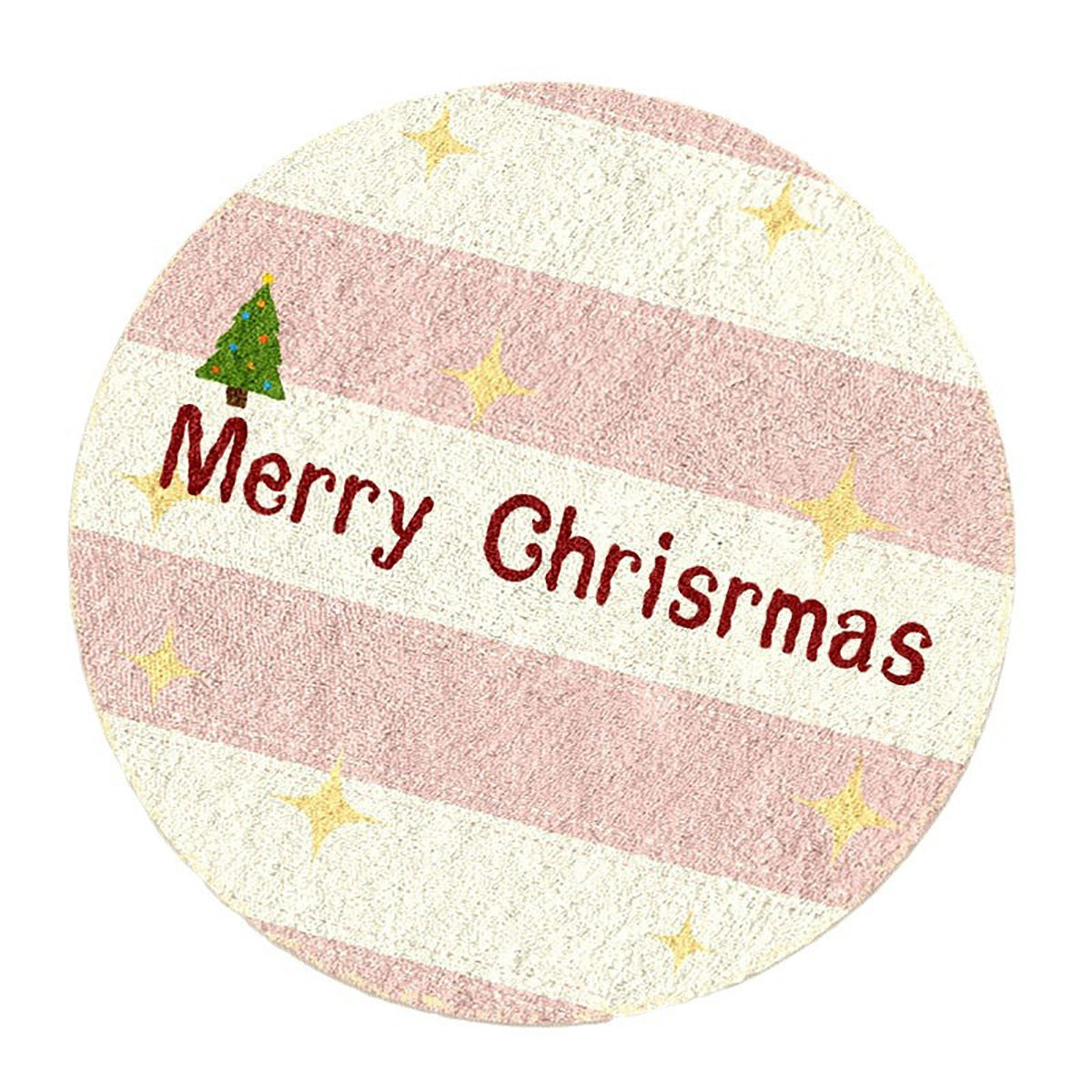 Yeouu | Cashmere-like Christmas Round Carpet Shaped