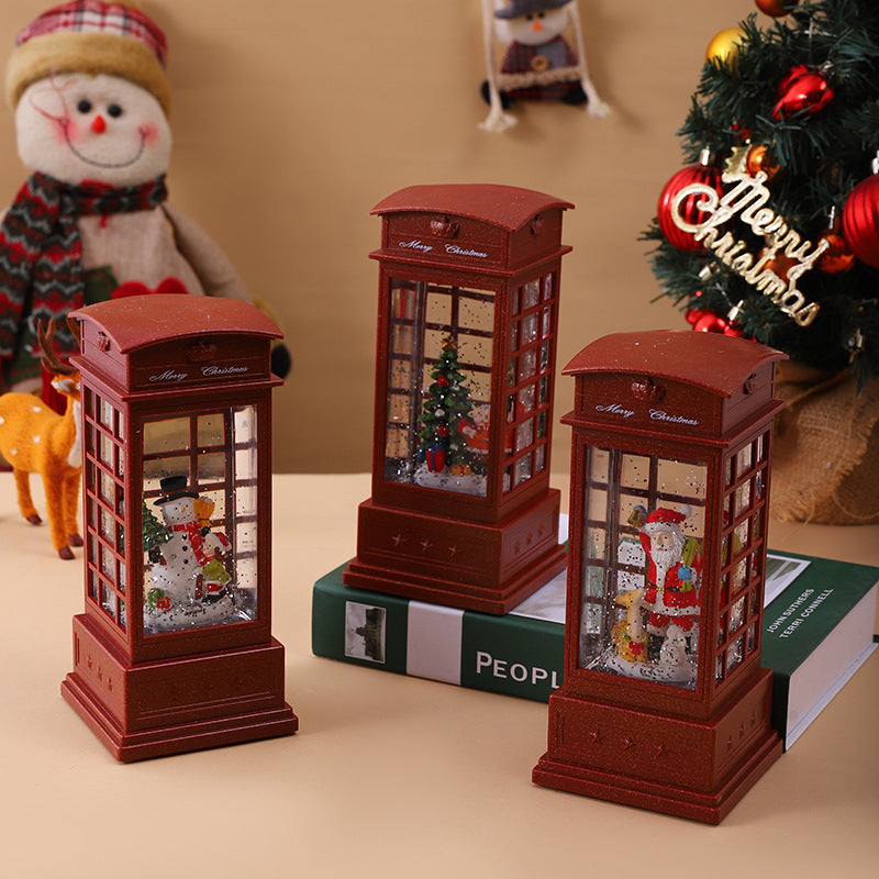 Nostalgic Christmas lantern with snowman motif Yeouu