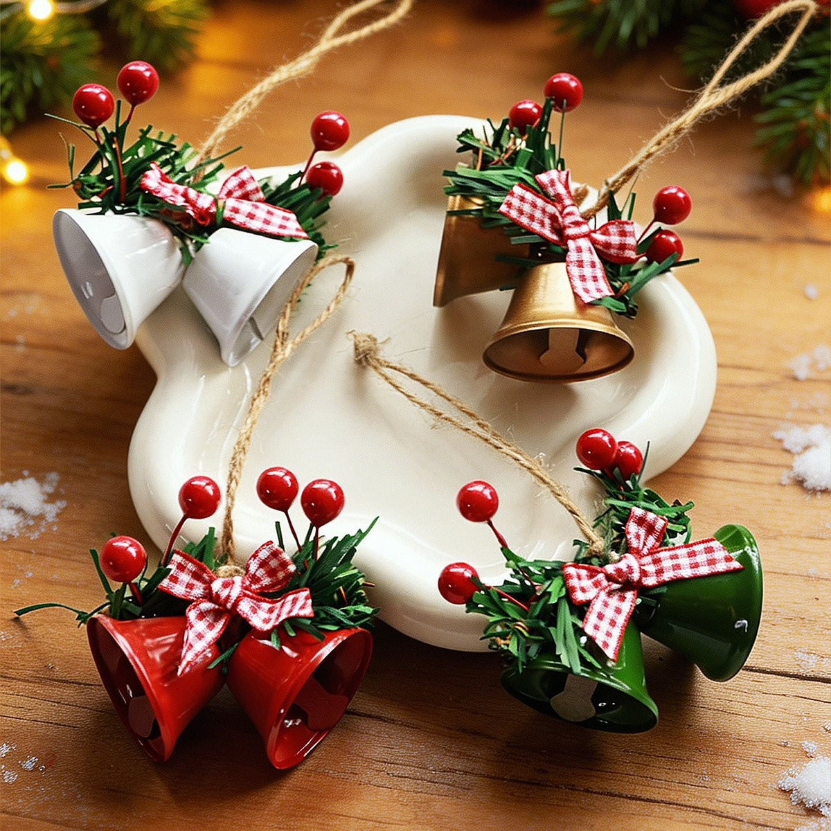 Nostalgic Christmas Bell Decoration Yeouu