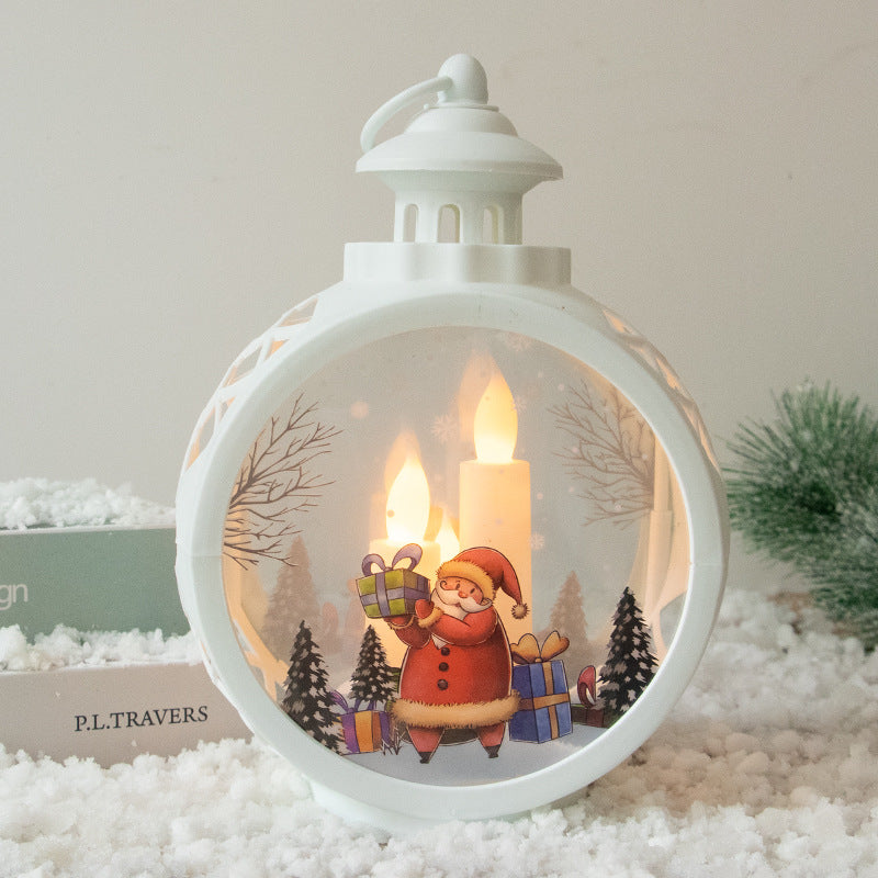 Decorative Christmas lantern with LED lighting