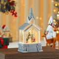 Illuminated Christmas Village Scene Decoration Yeouu