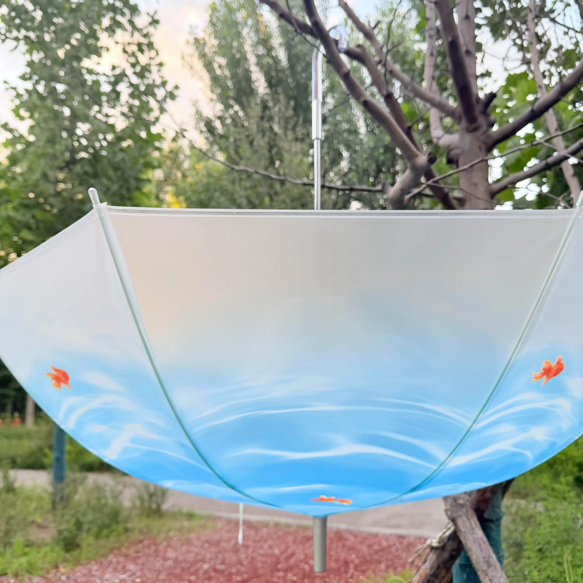 Ocean Window Goldfish Scenic Umbrella