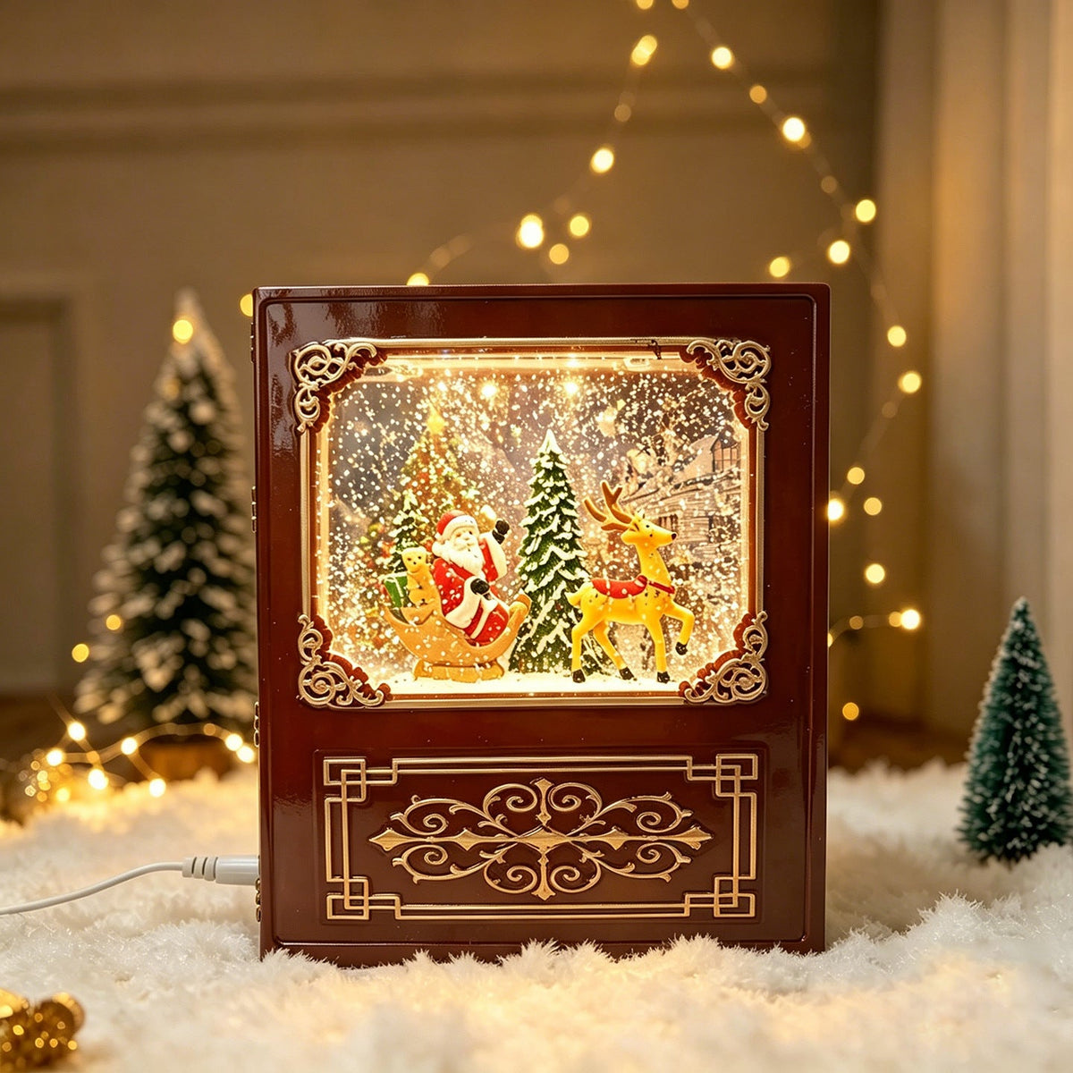 Christmas tree decoration with snow globe Yeouu