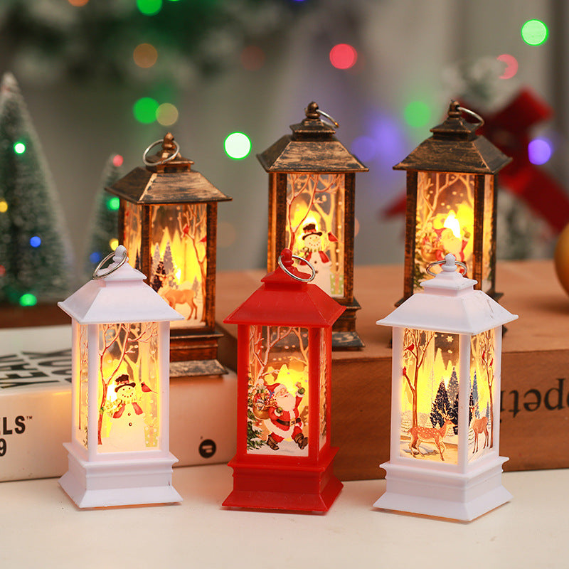 Nostalgic Christmas lantern with LED light Yeouu