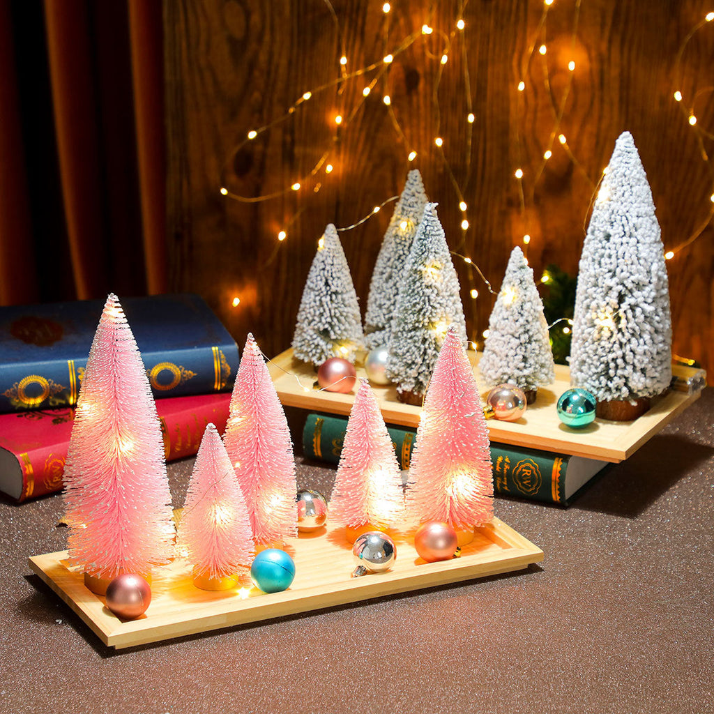 Decorative Miniature Christmas Tree Set Yeouu