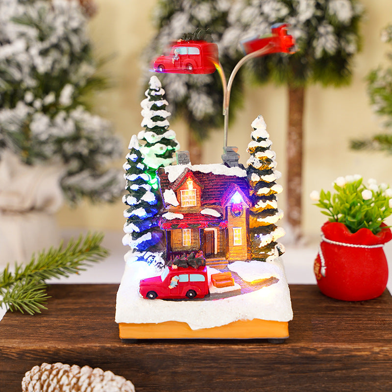 Nostalgic Christmas Village Decoration Yeouu