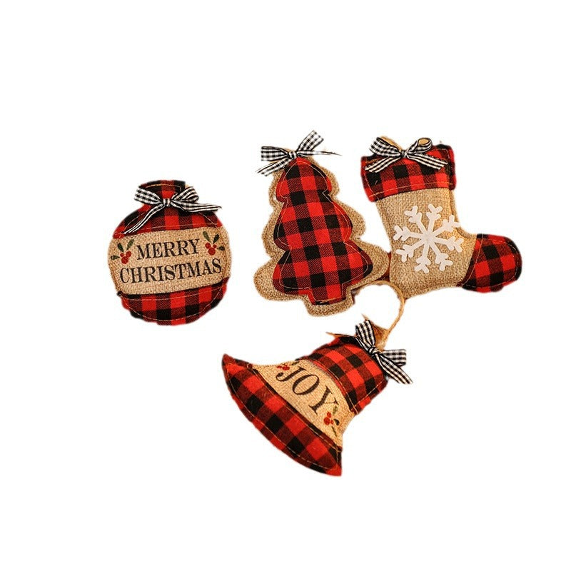 Decorative Christmas tree ornaments in rustic look Yeouu