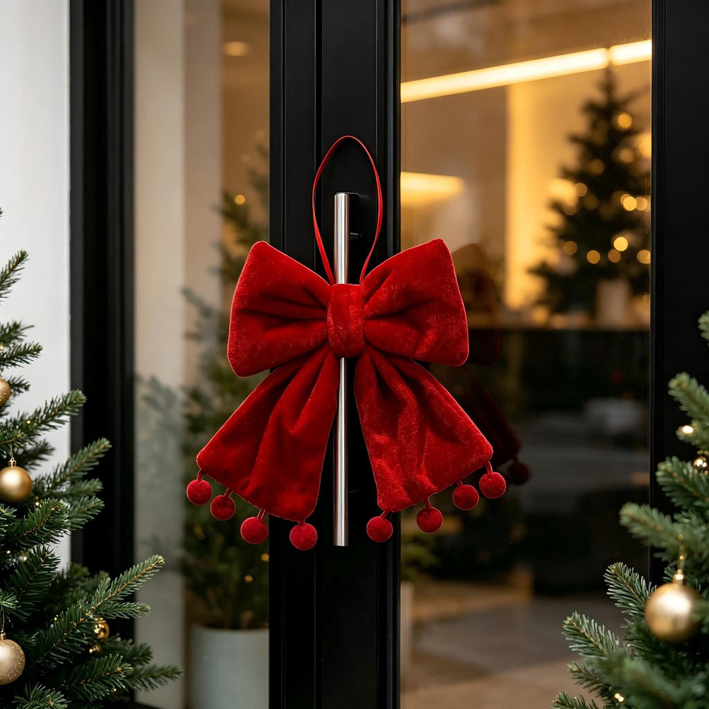 Decorative Christmas tie made of velvet