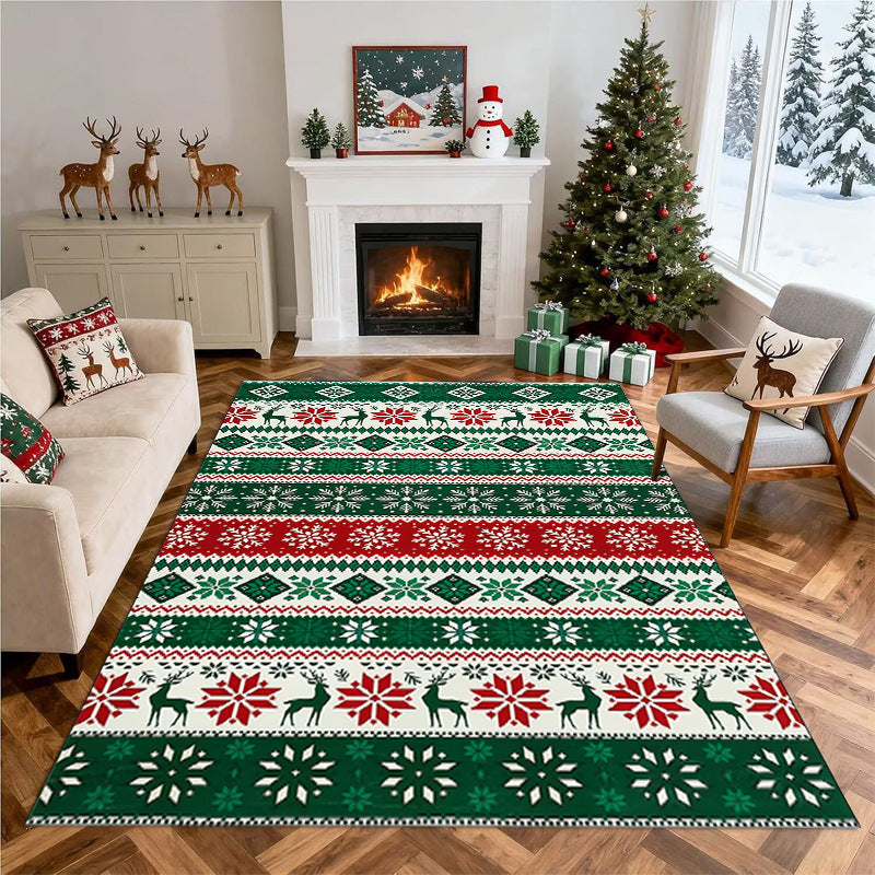 Christmas-Themed Decorative Area Rug Yeouu