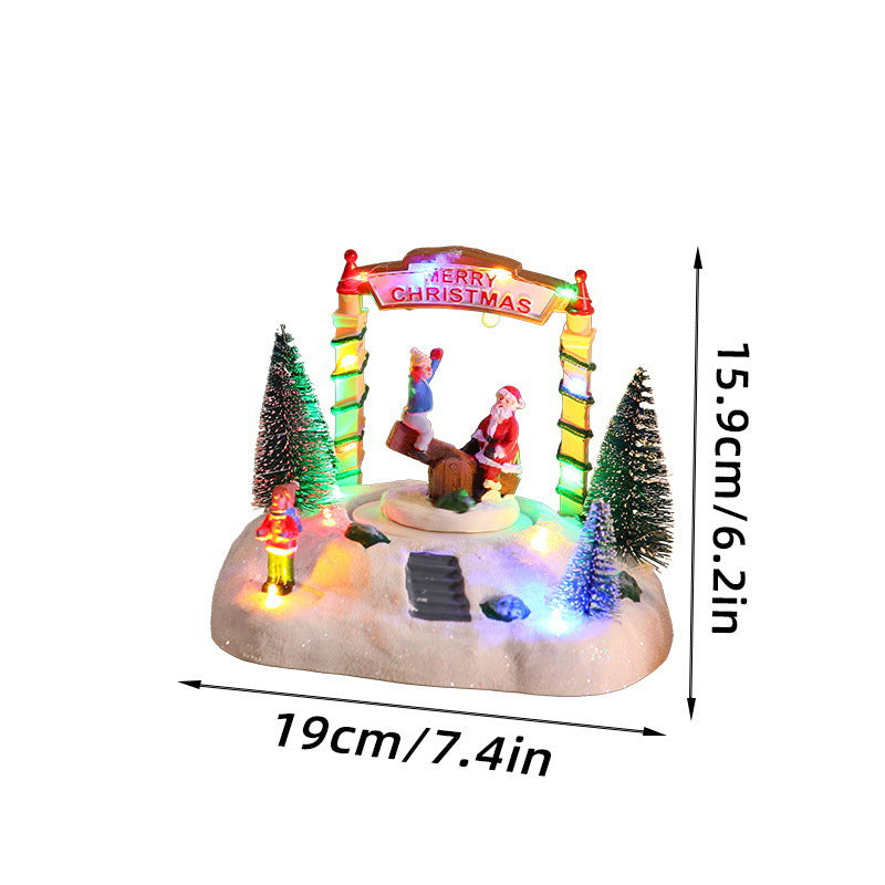 Festive Christmas decoration with lights Yeouu