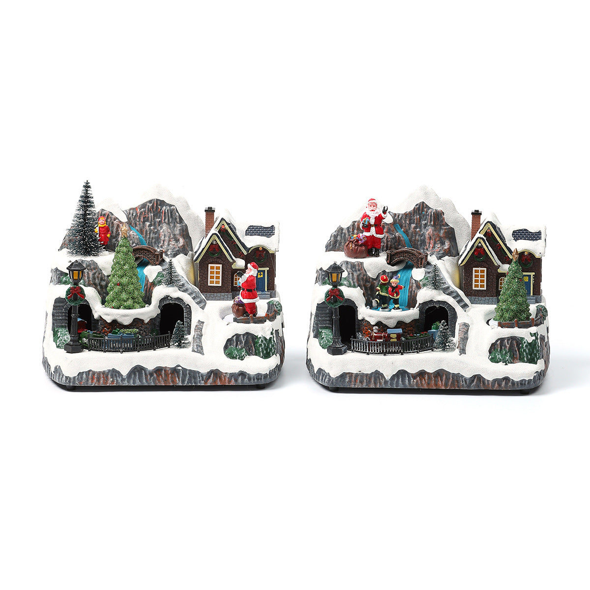 LED Illuminated Christmas Village Decoration Yeouu
