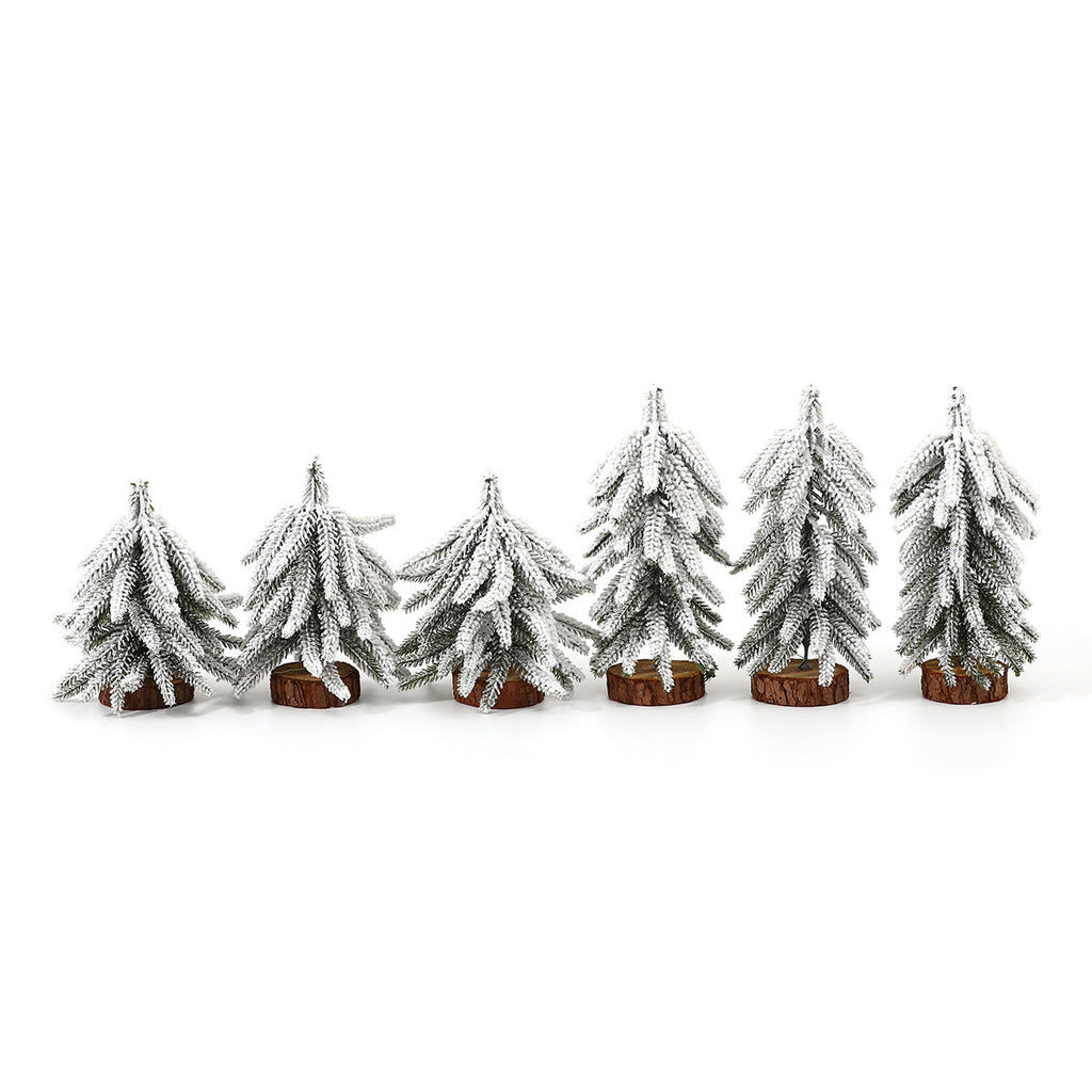 Illuminated Miniature Christmas Tree Decorations Yeouu