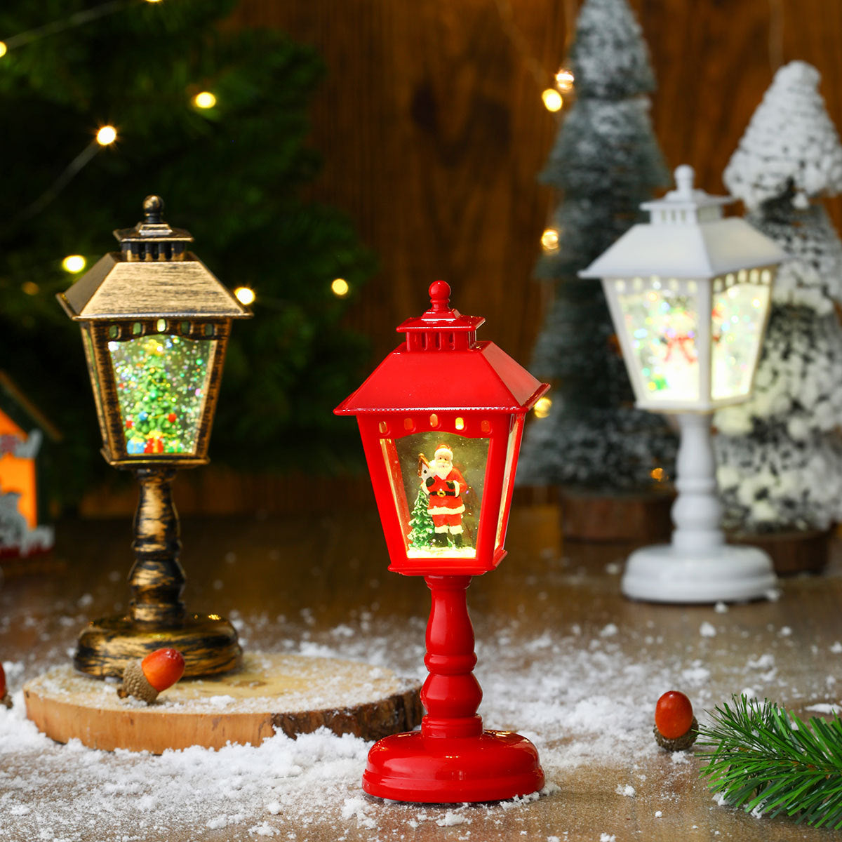 Decorative LED Christmas Lantern Yeouu
