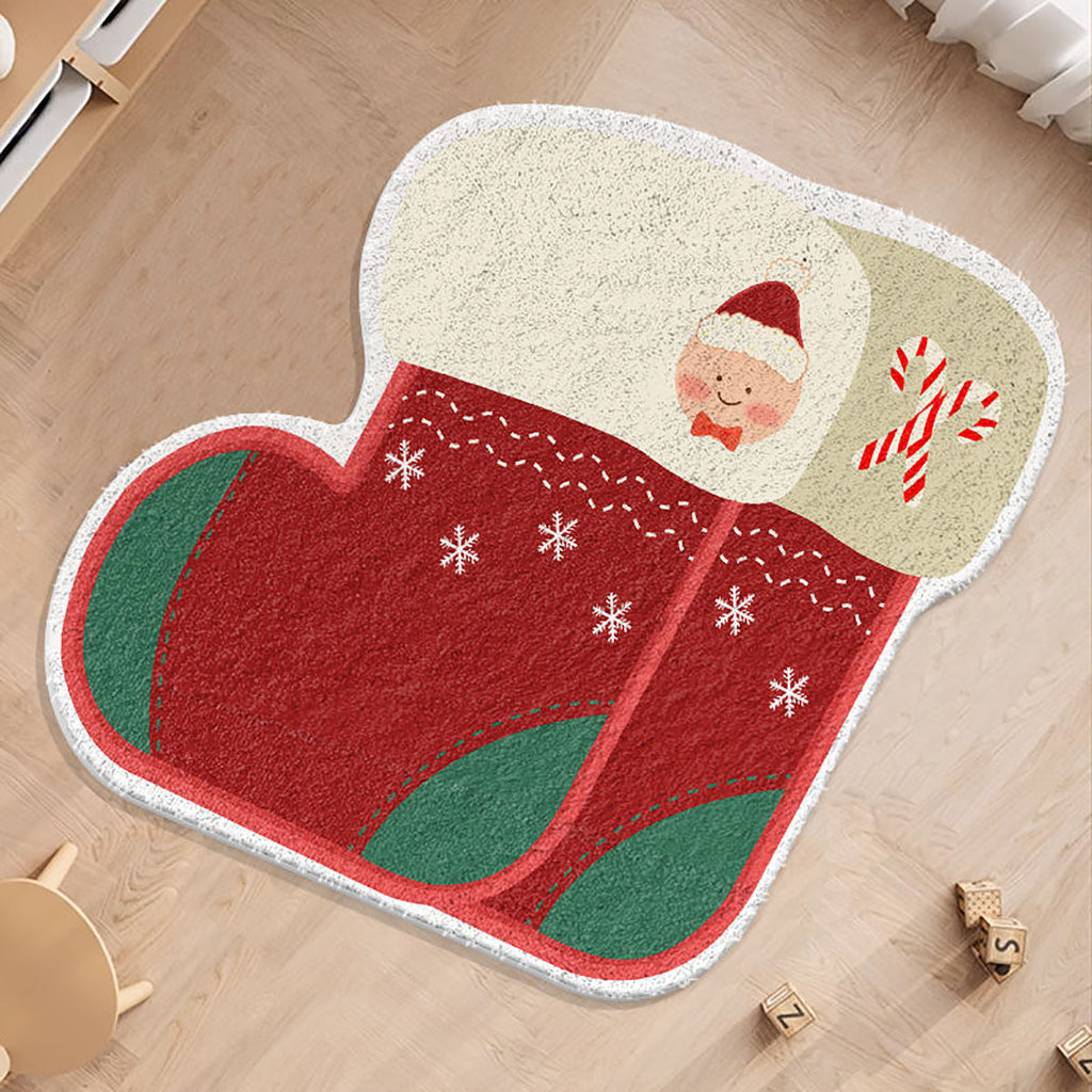 Yeouu | Cashmere-like Christmas Round Carpet Shaped