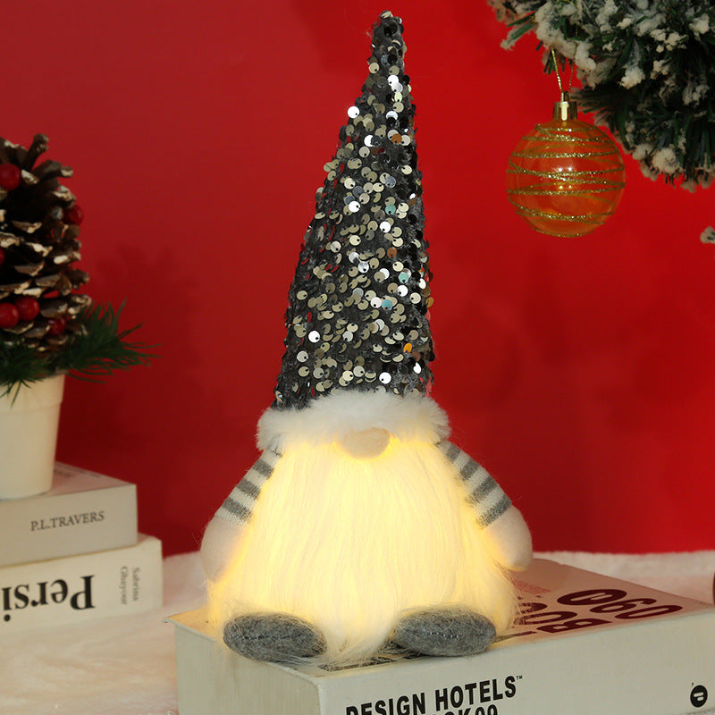 Decorative Christmas gnome with lighting Yeouu