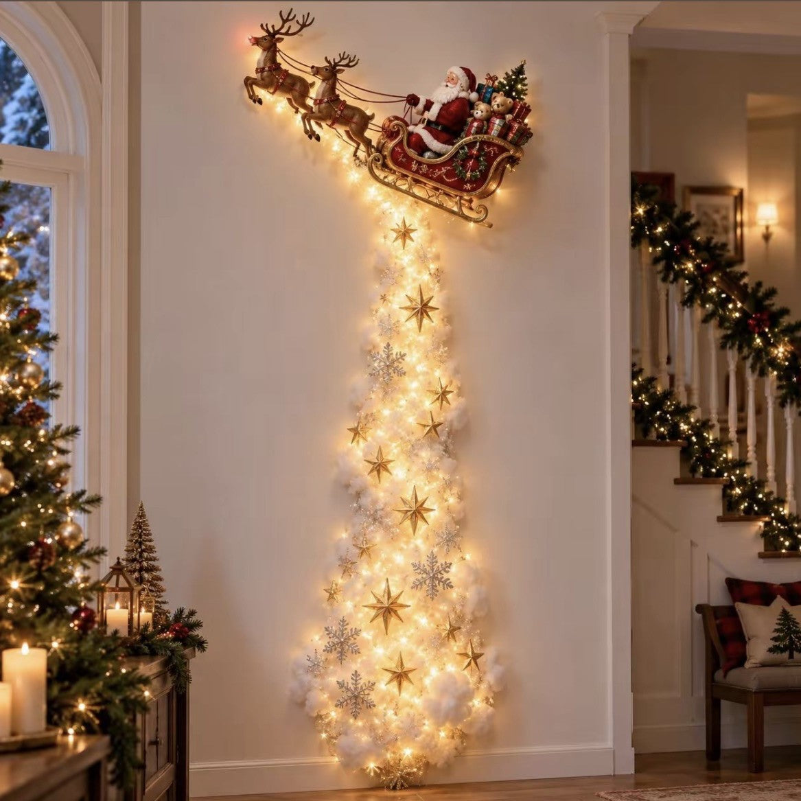 Decorative Christmas Sled Yeouu