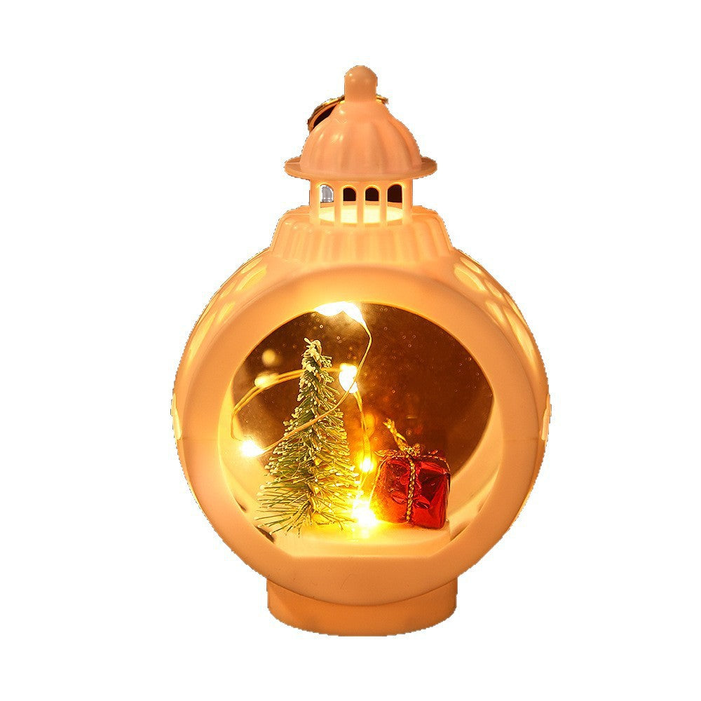 Decorative Christmas lantern with LED lighting