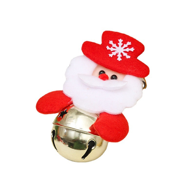 Festive Christmas Bell with Santa Motif Yeouu
