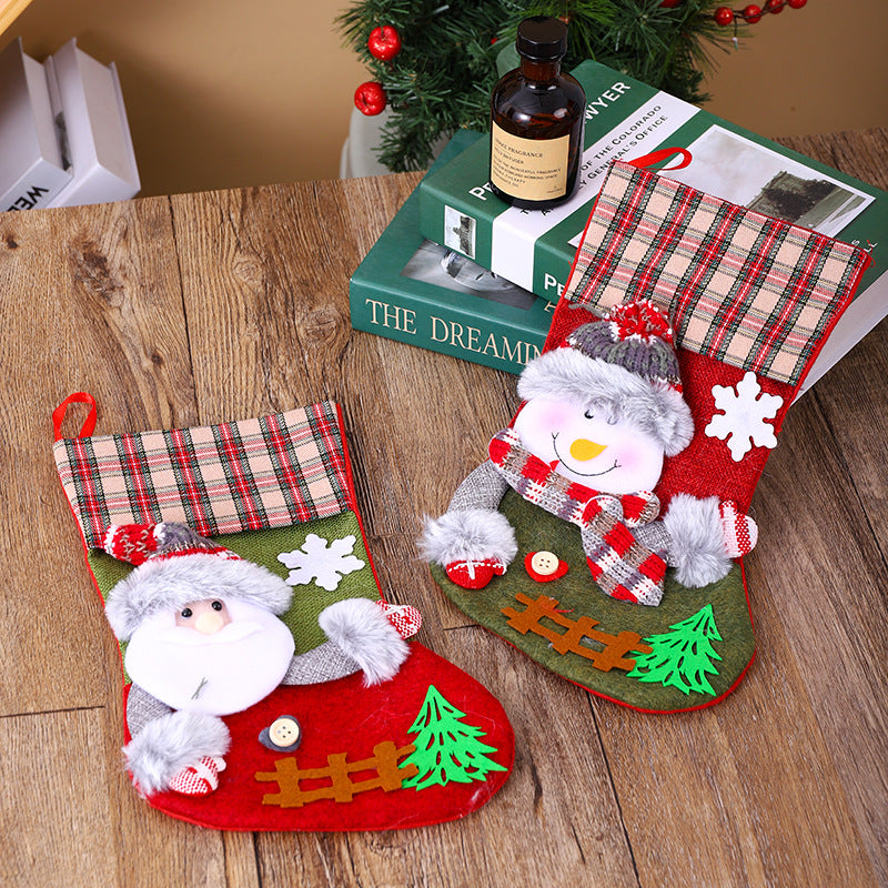 Christmas stocking with creative designs Yeouu
