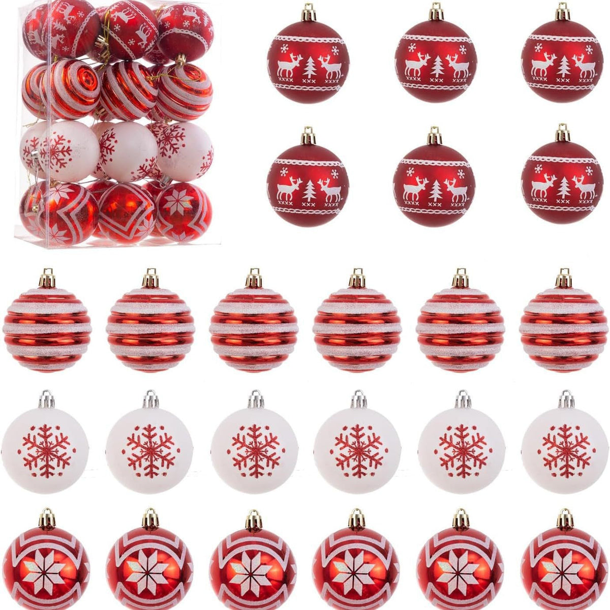 Festive Decorative Christmas Ornament Set Yeouu