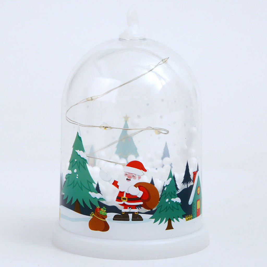 LED Christmas lighting glass dome