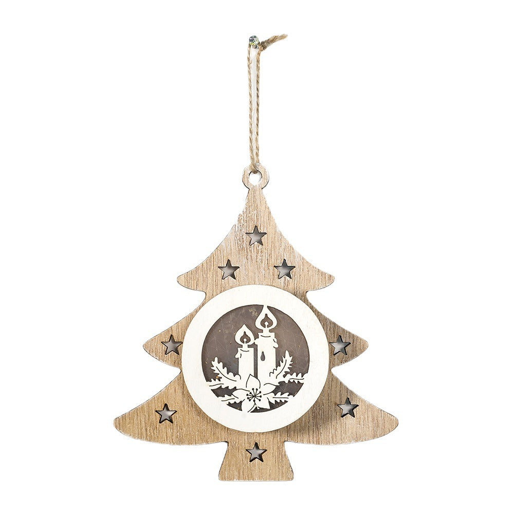 Decorative Wooden Christmas Ornament Yeouu