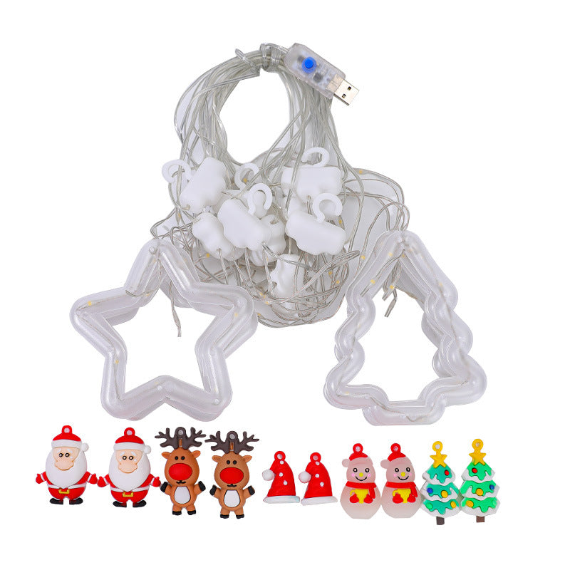 Christmas decorative light stars with snowflakes Yeouu