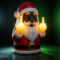 Whimsical Christmas Santa Figurine Light Yeouu