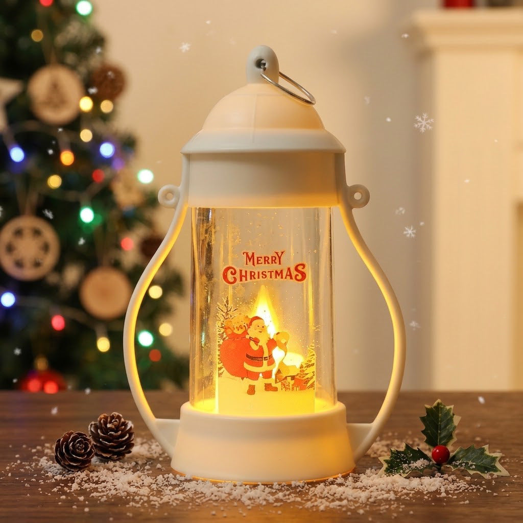 LED Decorative Lantern with Christmas Design