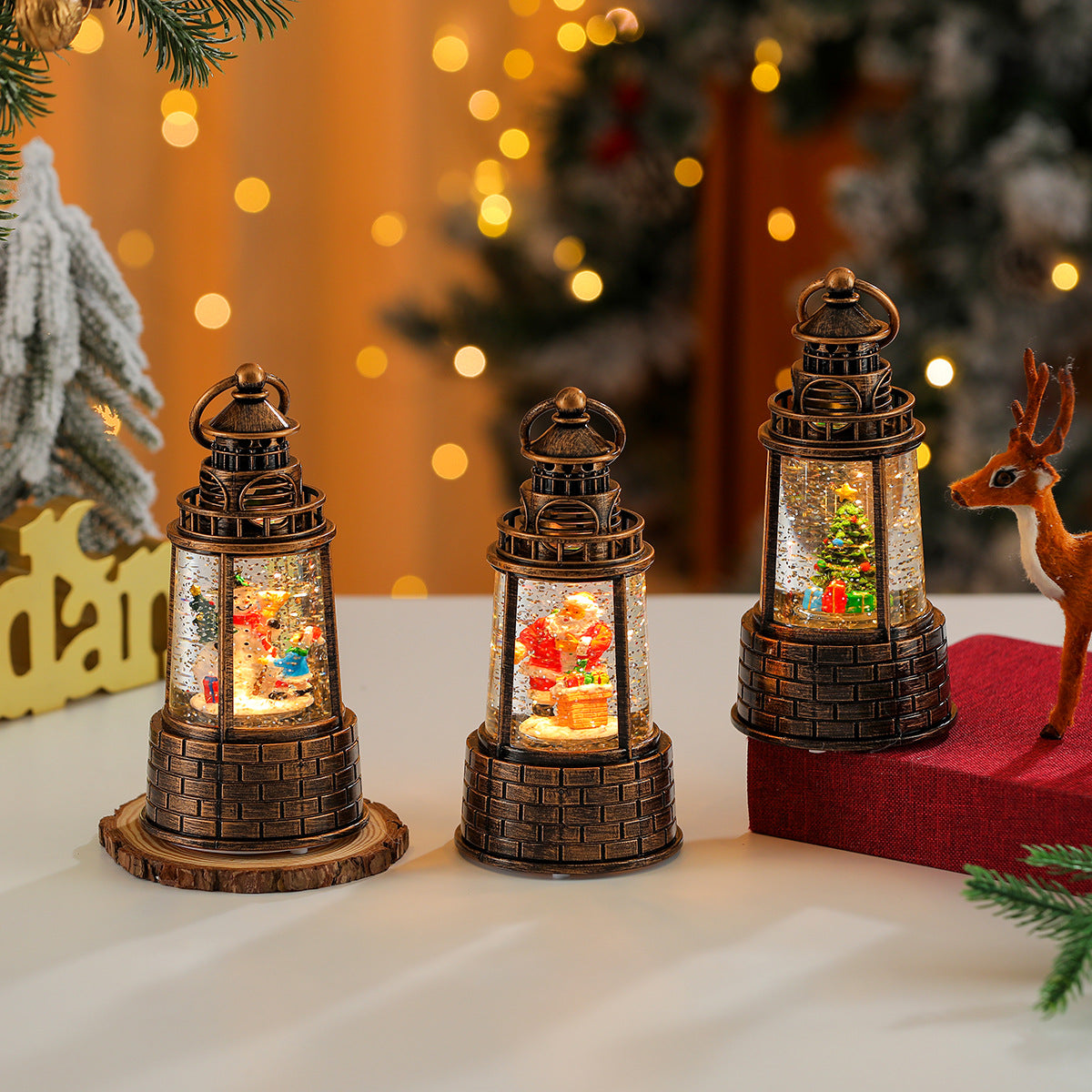 LED Christmas Lantern Decoration Yeouu