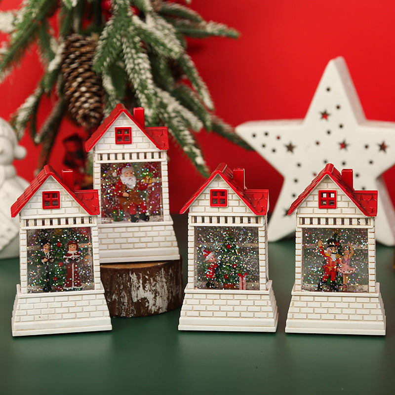Illuminated Christmas village with moving figures Yeouu