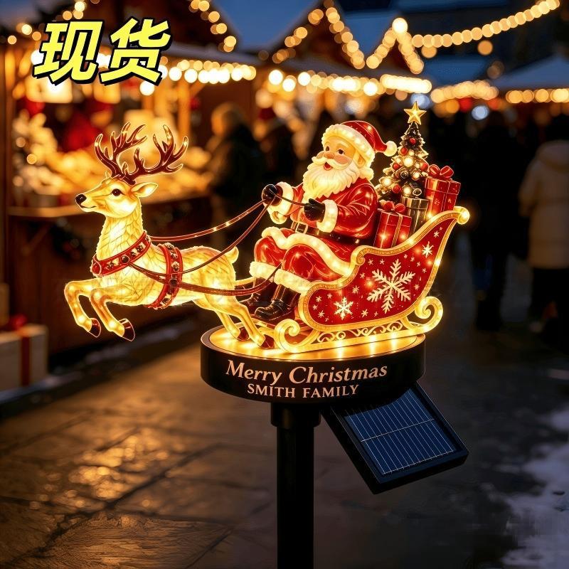 Christmas light decoration with Santa and reindeer Yeouu