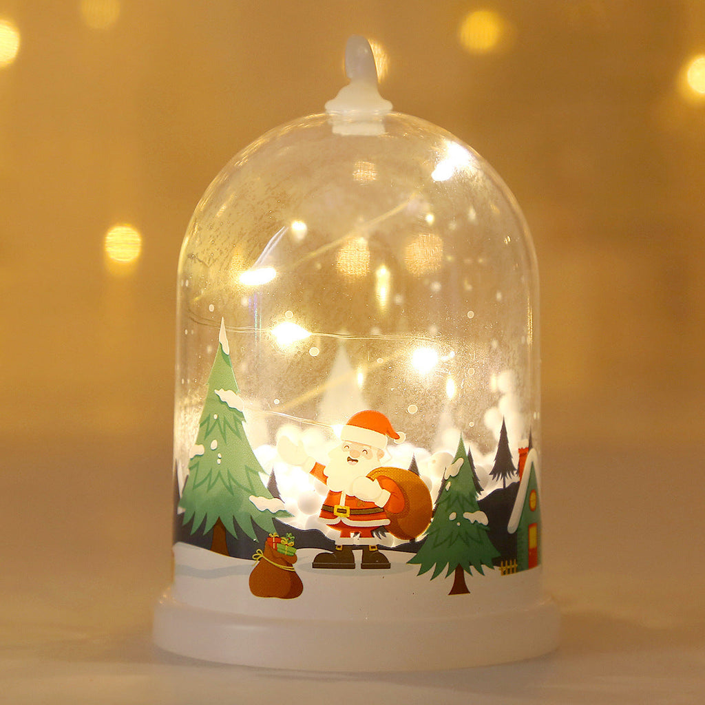 LED Christmas lighting glass dome