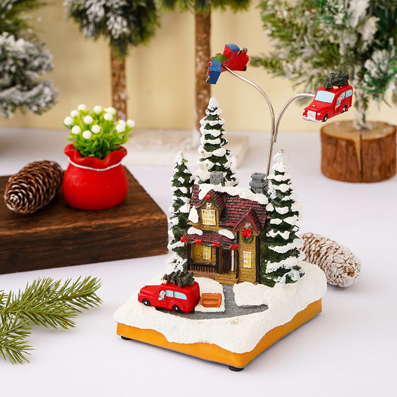 Nostalgic Christmas Village Decoration Yeouu