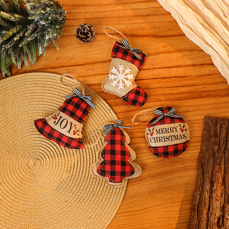 Decorative Christmas tree ornaments in rustic look Yeouu
