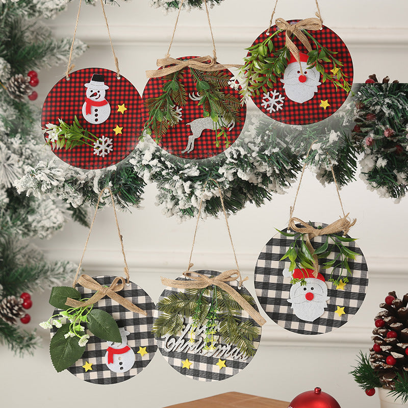 Decorative Christmas ornaments with snowman motif Yeouu