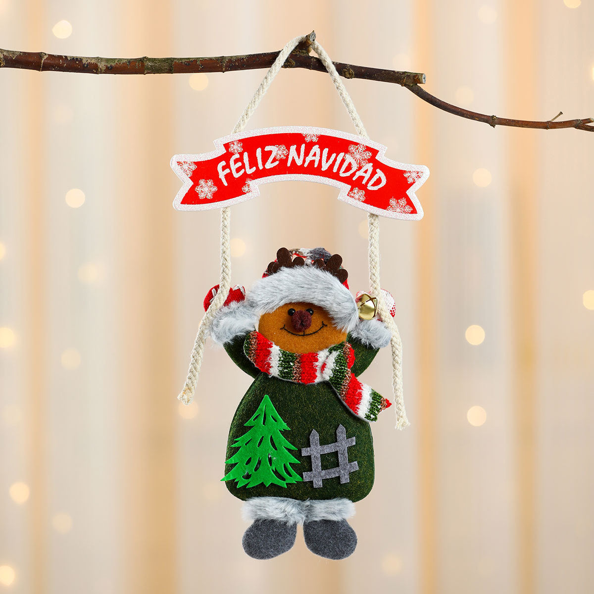 Festive Santa Hanging Ornament Yeouu