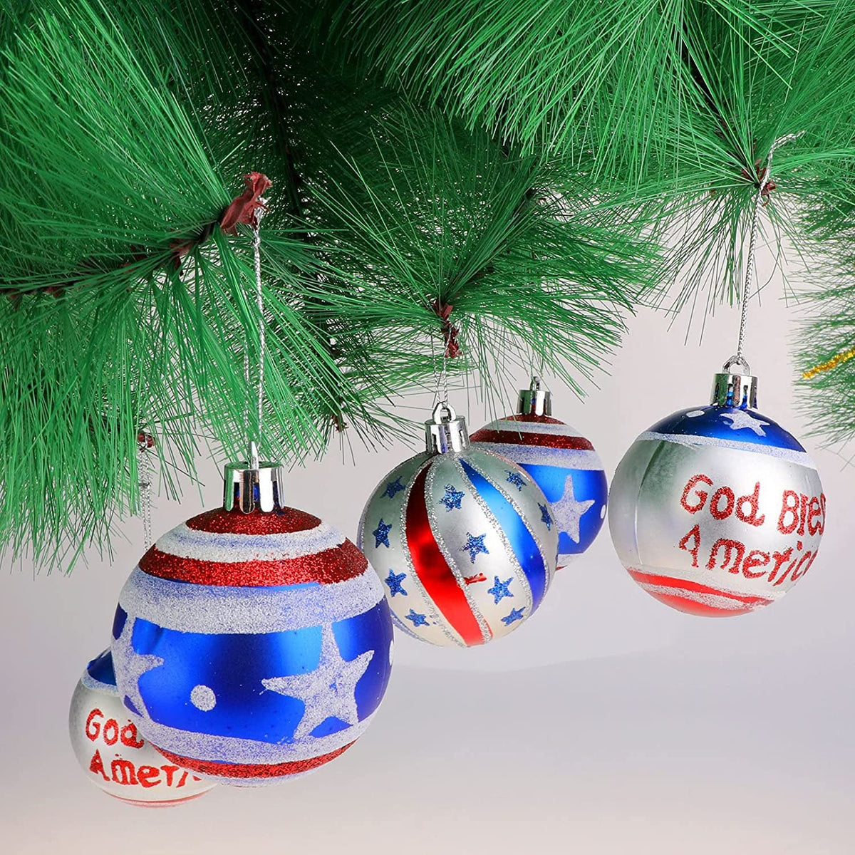 Unisex nan festive Christmas bauble set with star and text design Yeouu