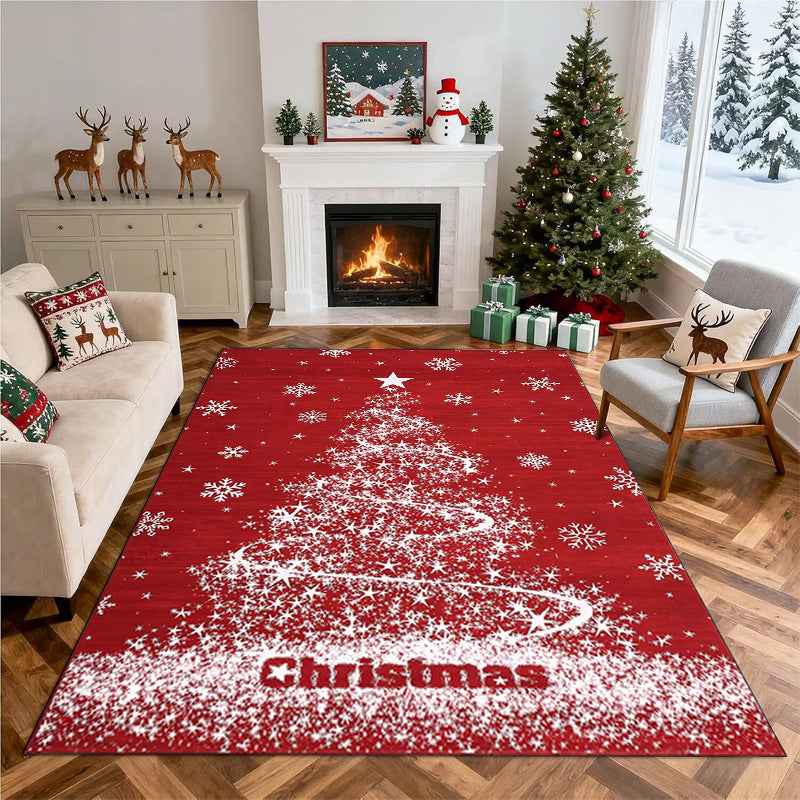 Christmas-Themed Decorative Area Rug Yeouu